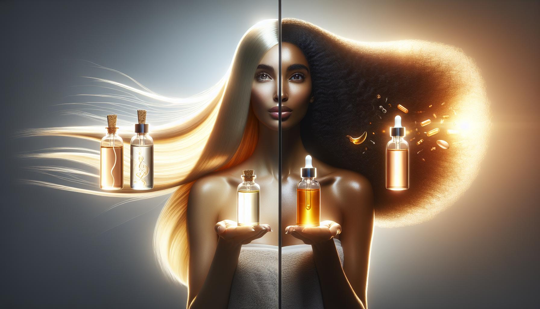 Comparaison entre le glutathione et les autres solutions anti-âge pour les cheveux