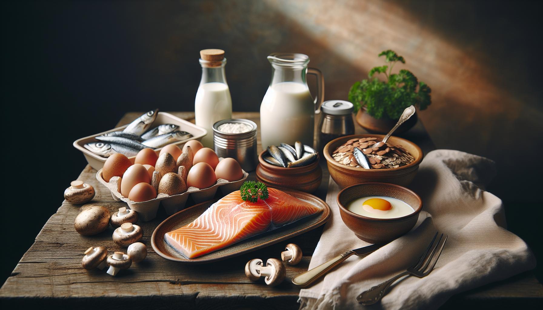 Sources alimentaires riches en vitamine D