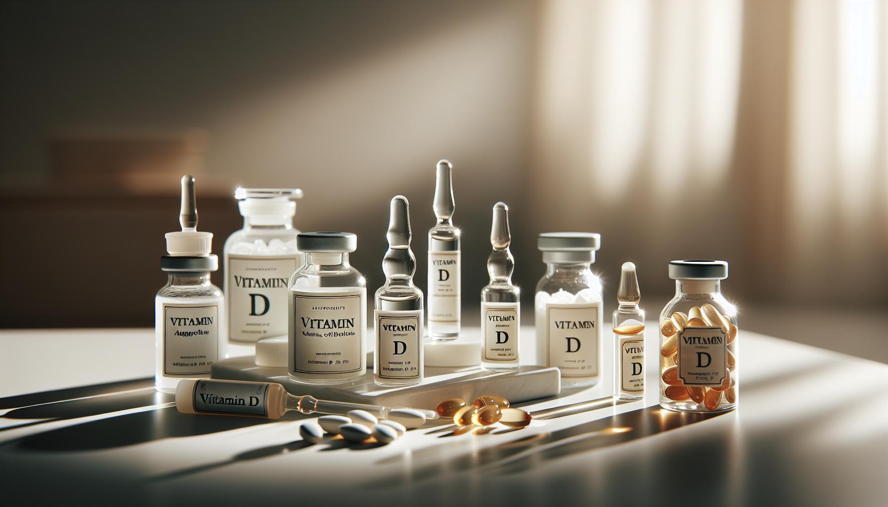 Les différents types d'ampoules de vitamine D disponibles