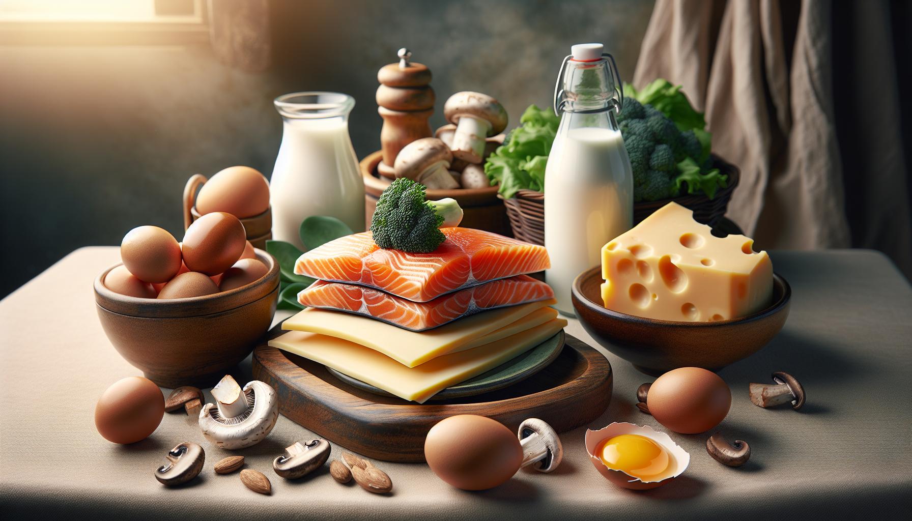 Sources alimentaires riches en vitamine D