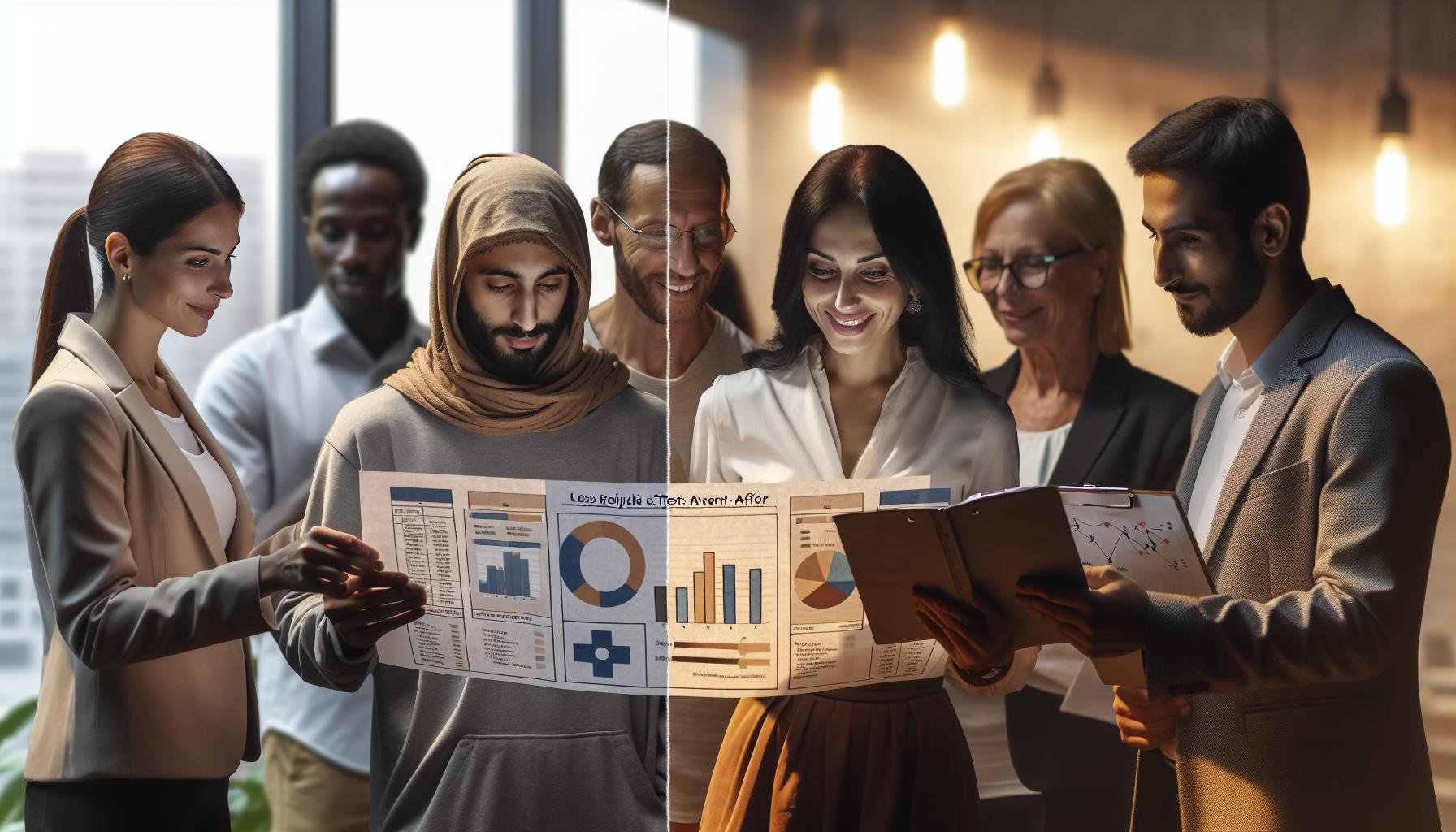 Les résultats du test : avant-après