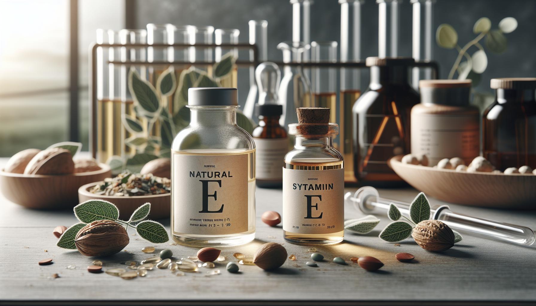 Les différences entre vitamine E naturelle et synthétique